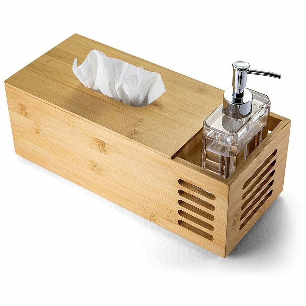 Officemate Bamboo Tissue Box