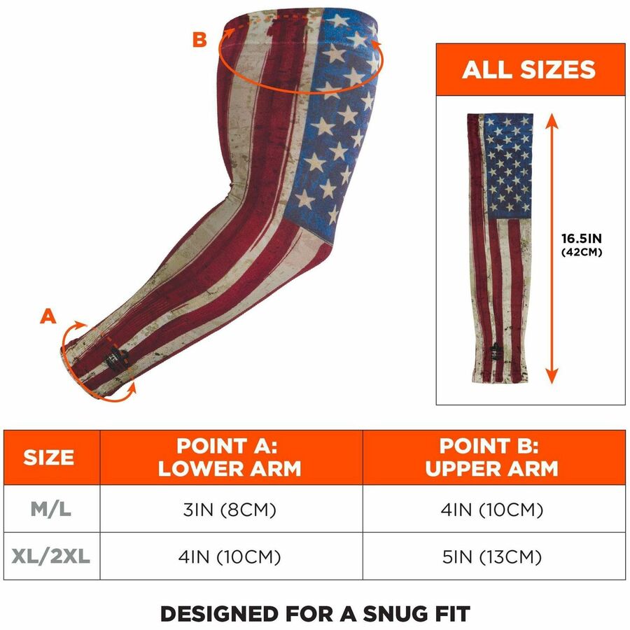 Ergodyne 6695 Sun Protection Arm Sleeves