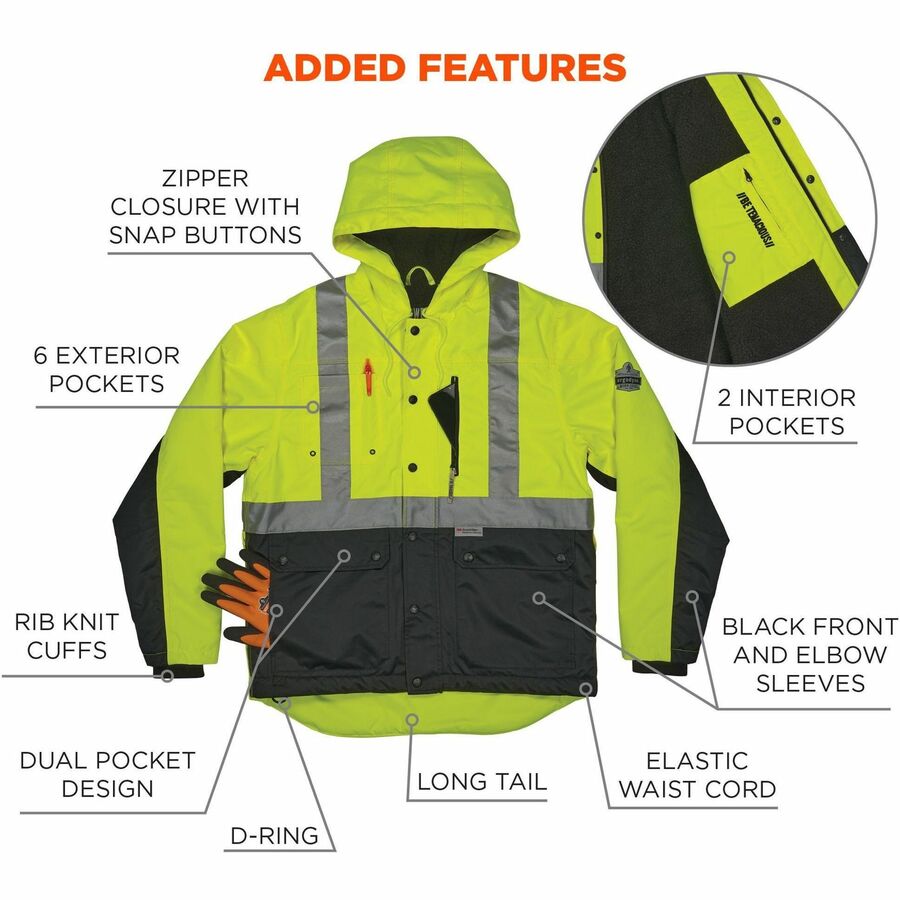 Ergodyne 8275 Heavy-Duty Hi-Vis Jackets