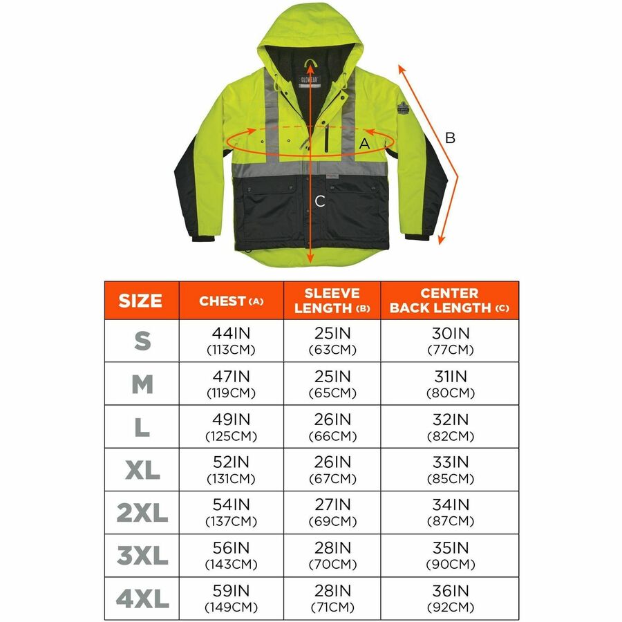 Ergodyne 8275 Heavy-Duty Hi-Vis Jackets