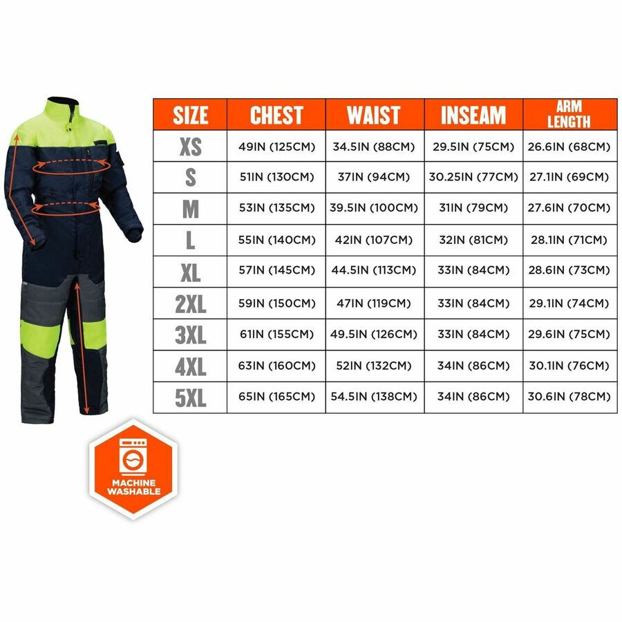 Ergodyne N-Ferno 6475 Insulated Freezer Coveralls