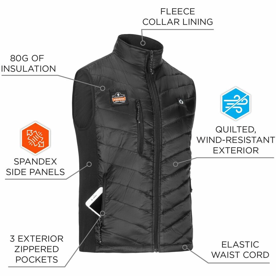 Ergodyne N-Ferno 6495 Rechargeable Heated Vests