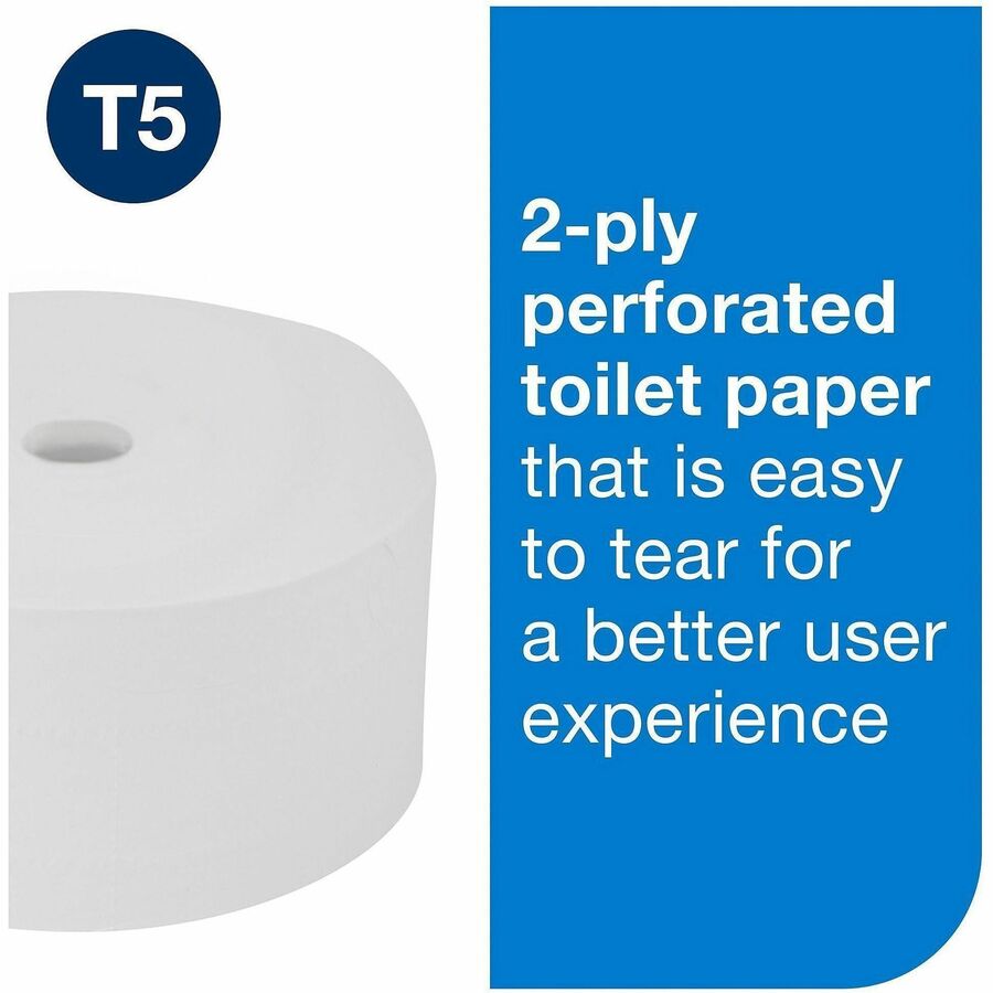 TORK OptiServe High Capacity Coreless Toilet Paper White T5
