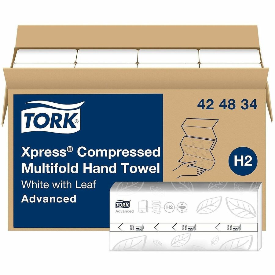 TORK Xpress Compressed Multifold Hand Towel White H2