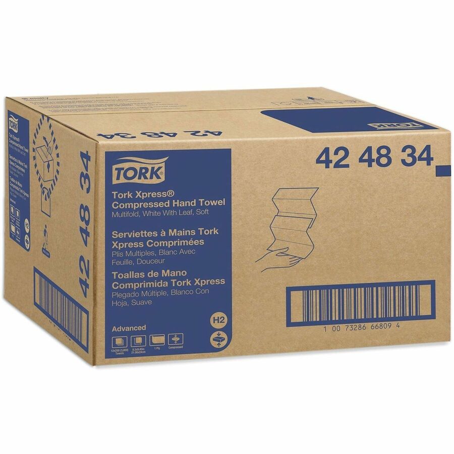 TORK Xpress Compressed Multifold Hand Towel White H2