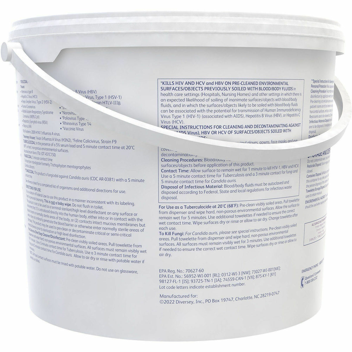 Diversey Care Oxivir Tb Disinfectant Cleaner Wipes