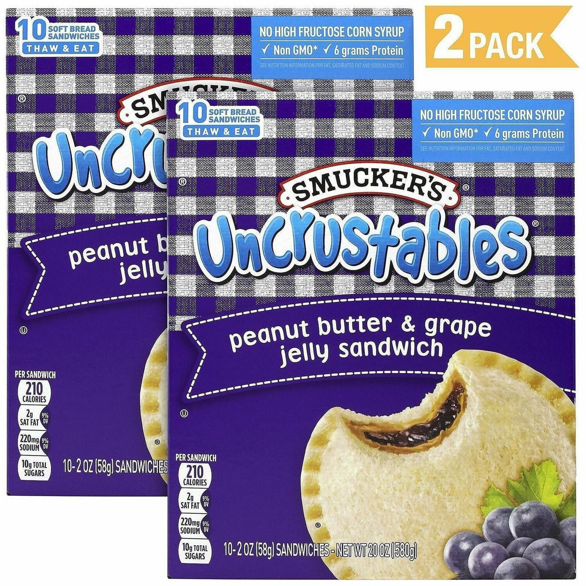 Smucker's Uncrustables Peanut Butter & Grape Jelly