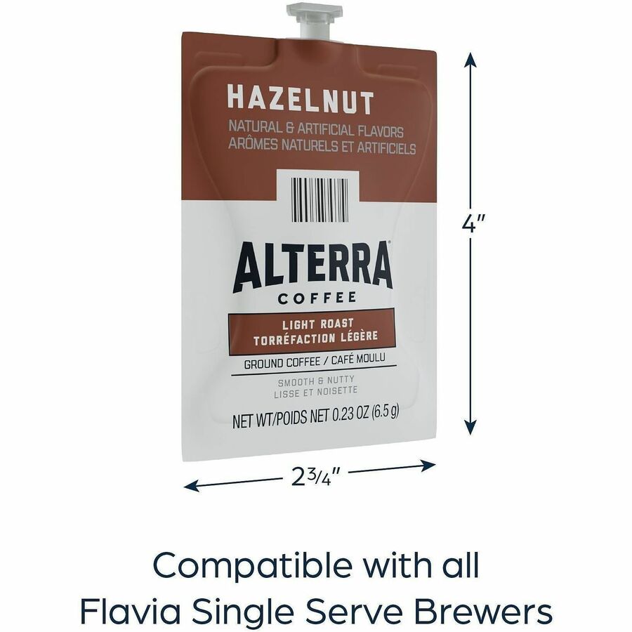 Flavia Freshpack Alterra Light Roast Hazelnut Flavored Coffee