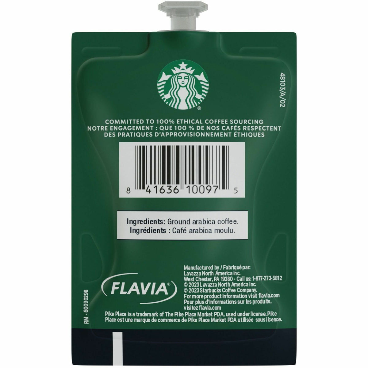 Flavia Freshpack Starbucks Pike Place Roast Coffee