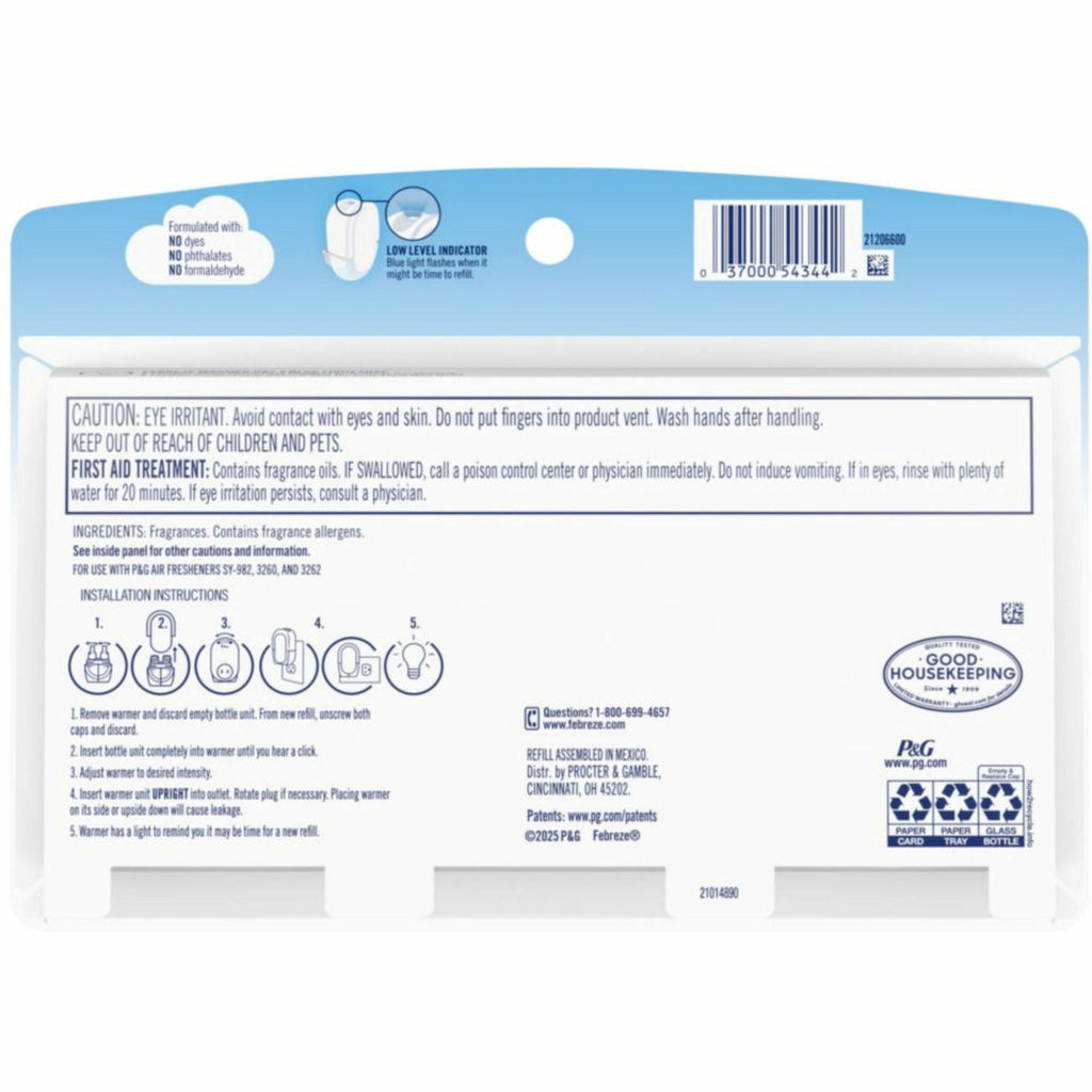 Febreze Plug Linen/Sky Oil Refill