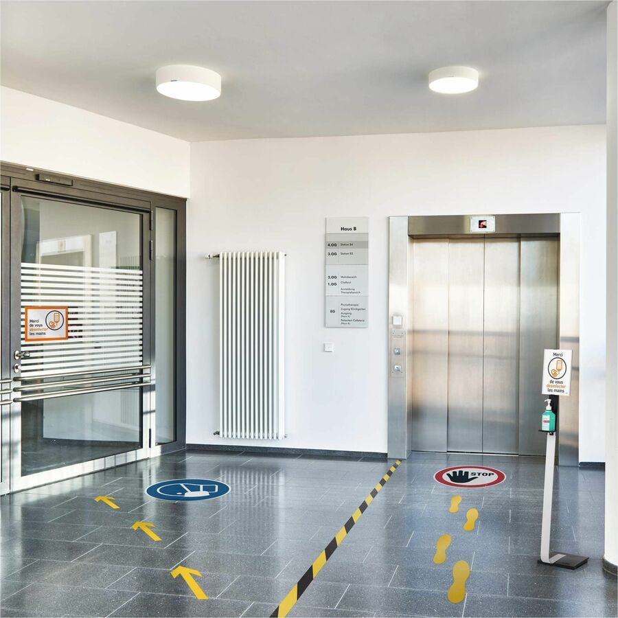 DURABLE Floor Marking Shape: 'Foot' - 5 Pairs