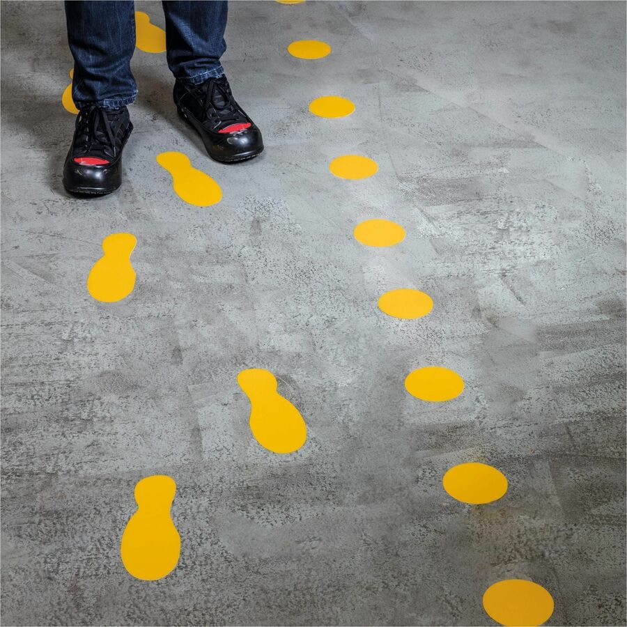 DURABLE Floor Marking Shape: 'Foot' - 5 Pairs