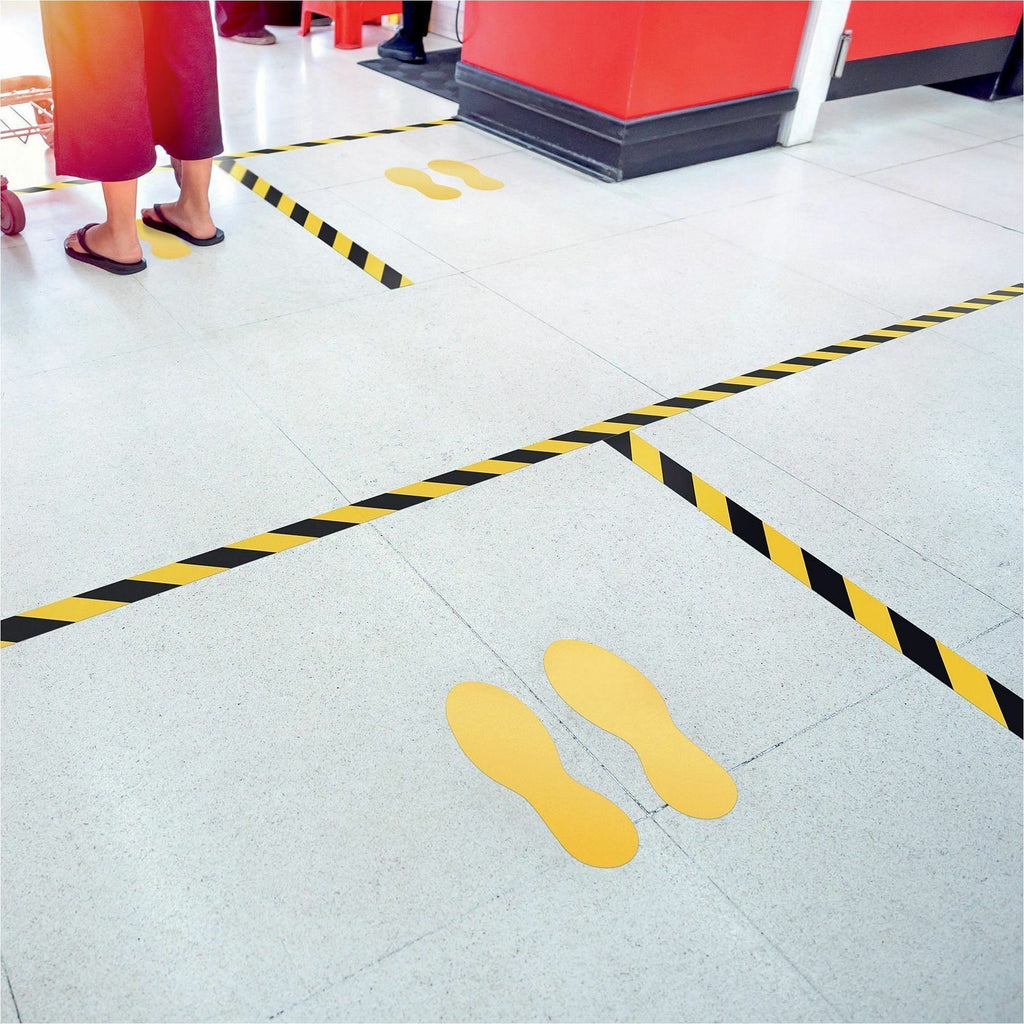 DURABLE Floor Marking Shape: 'Foot' - 5 Pairs