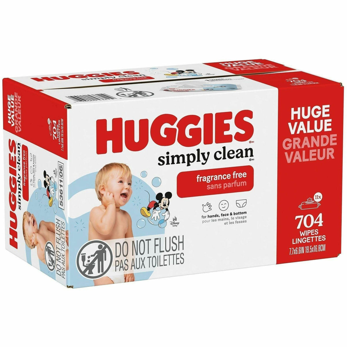 Huggies SimplyClean Frag-Free Wipes