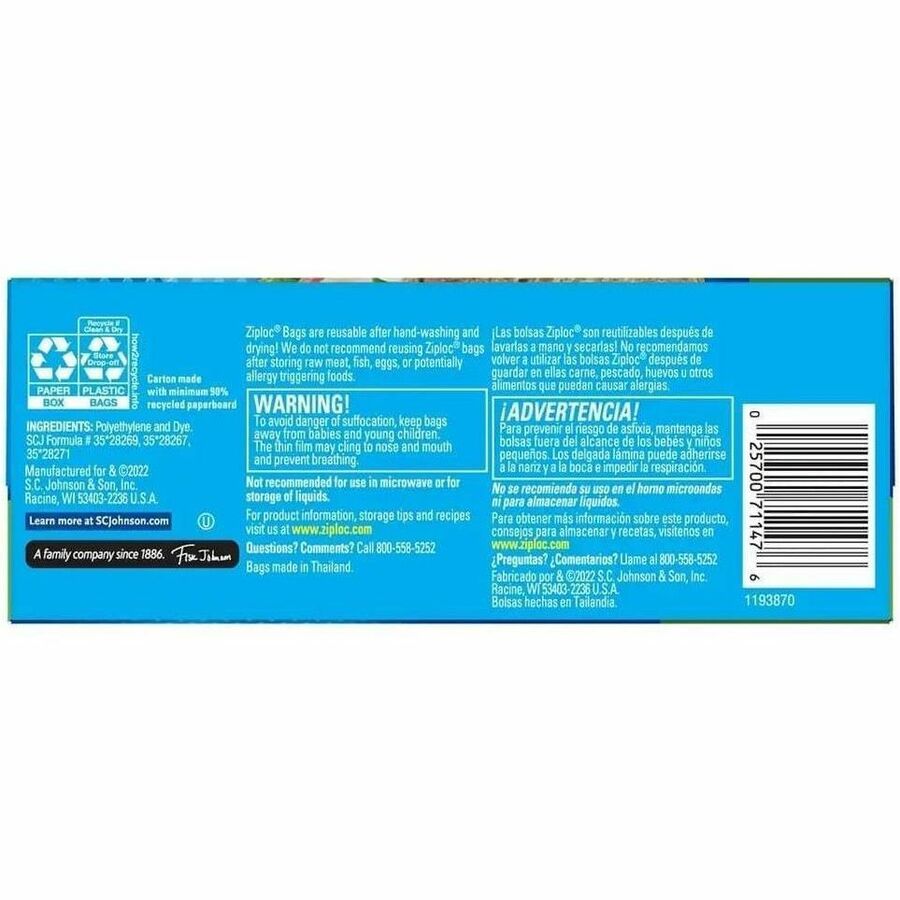 Ziploc® Grip n' Seal Freezer Bags