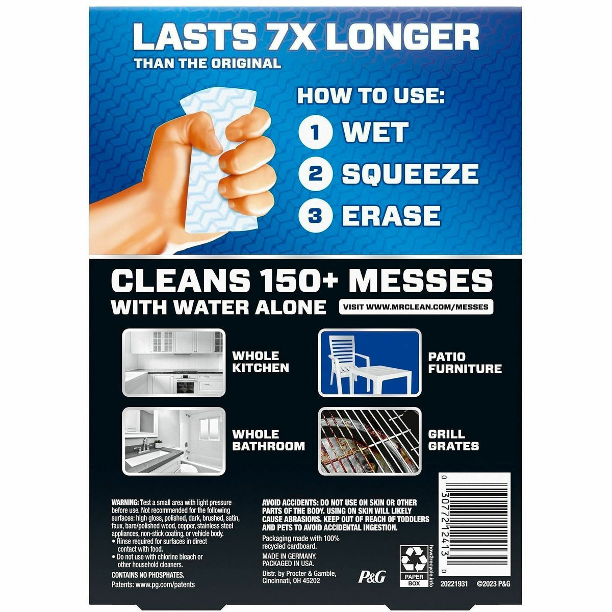 Mr. Clean Magic Eraser Sponge, All Purpose Cleaner, Ultra Thick