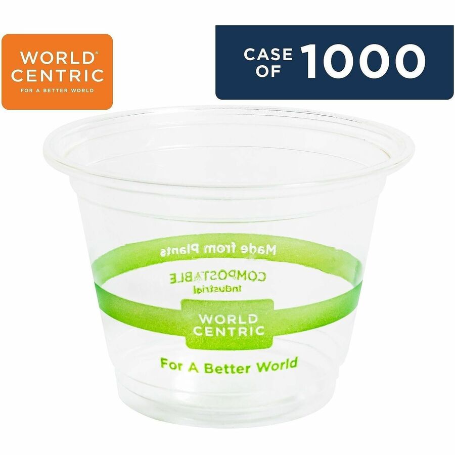 World Centric Compostable Squat Clear Cold Cups