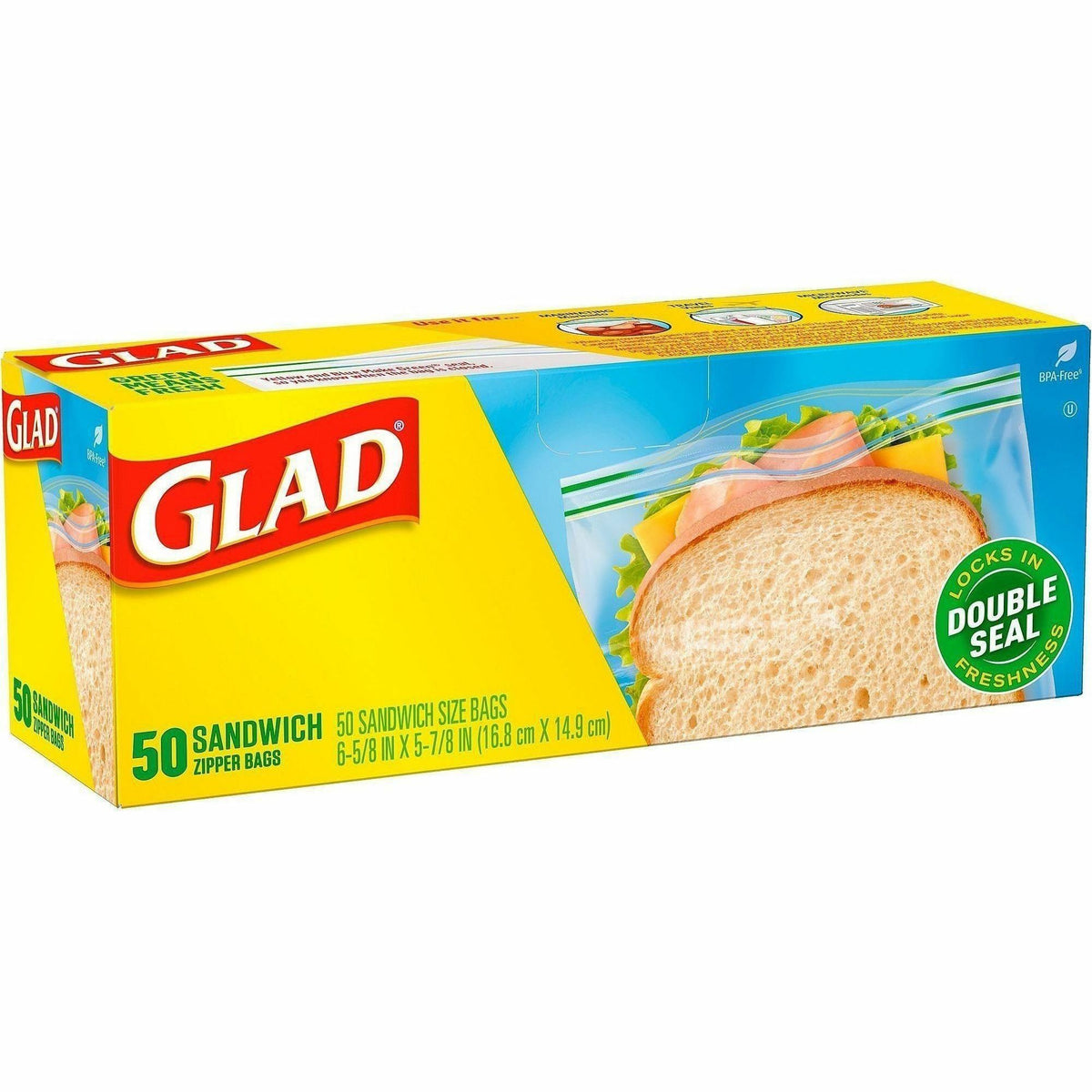 Glad Food Storage Zipper Bags