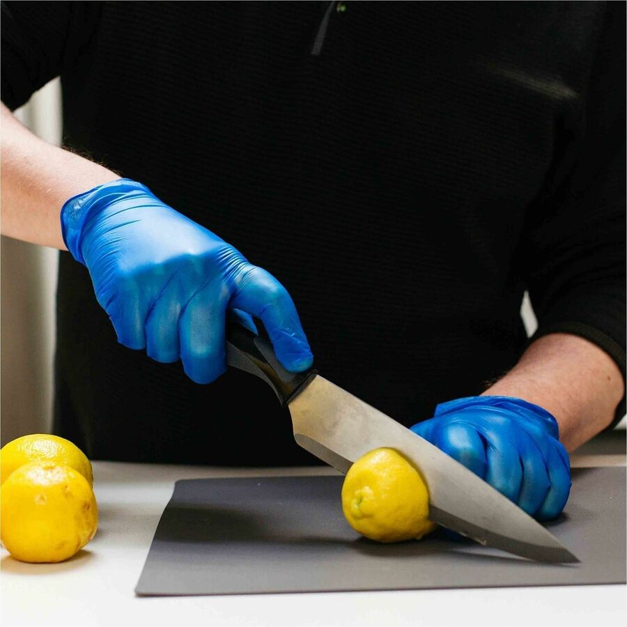 Gloveworks Industrial Blue Powder-Free Vinyl Gloves