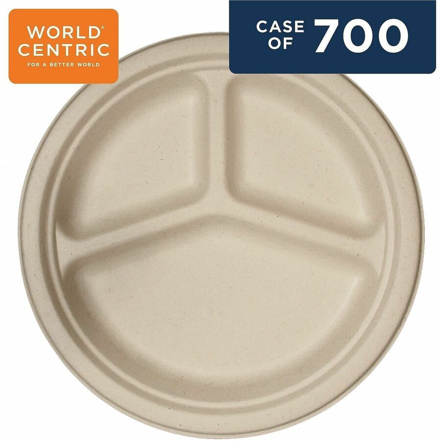 World Centric Compostable Fiber Plates