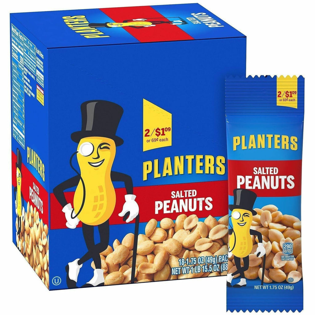 Green Rabbit Planters Roasted Peanuts Snack Packs