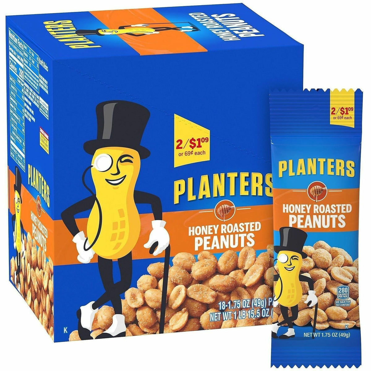 Green Rabbit Planters Roasted Peanuts Snack Packs