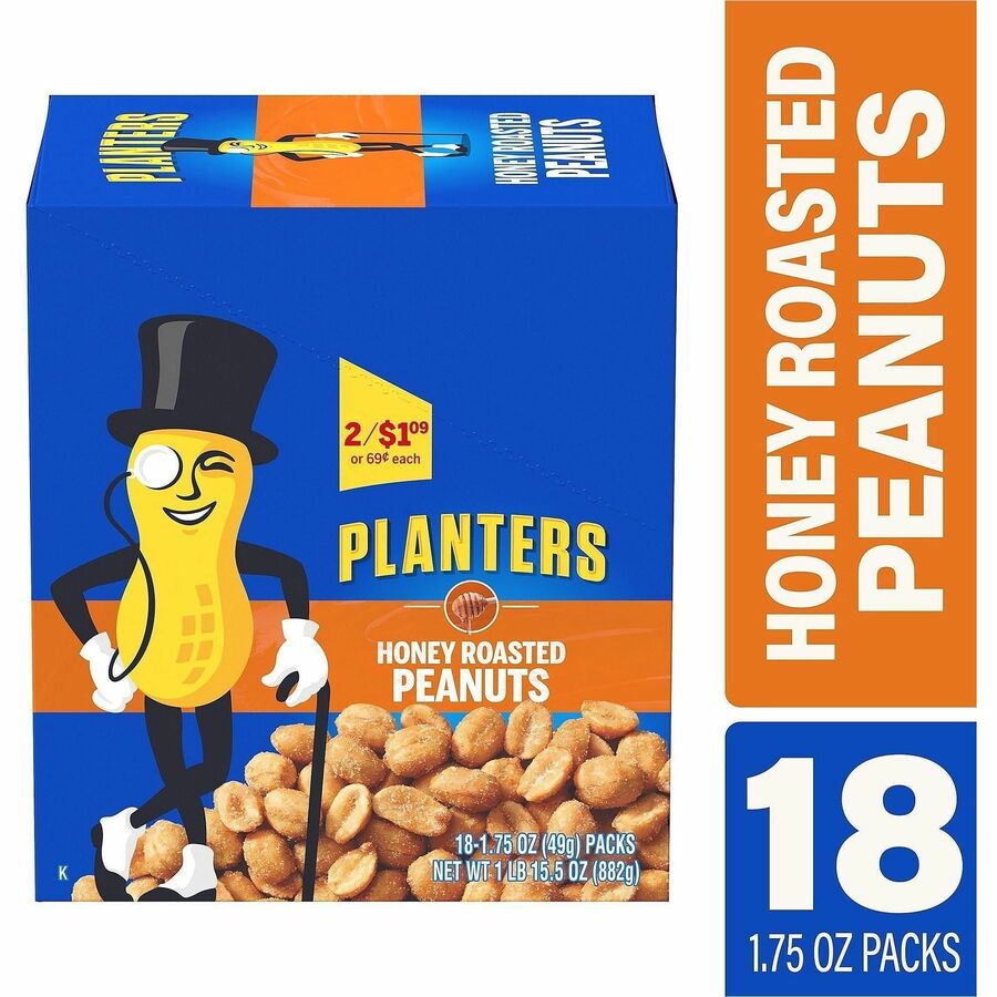 Green Rabbit Planters Roasted Peanuts Snack Packs