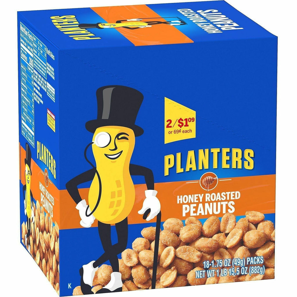 Green Rabbit Planters Roasted Peanuts Snack Packs