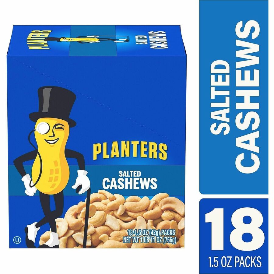 Green Rabbit Planters Salted Cashews Snack Packs