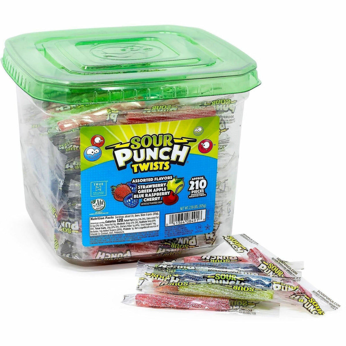 Green Rabbit Sour Punch Twists