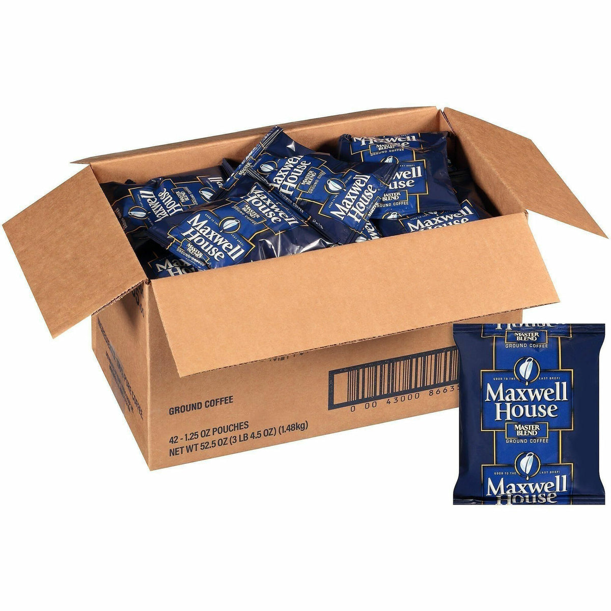 Green Rabbit Ground, Fraction Pack Maxwell House Master Blend Ground
