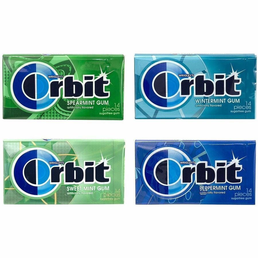 Green Rabbit Orbit Sugar-Free Mint Gum VarietyPack