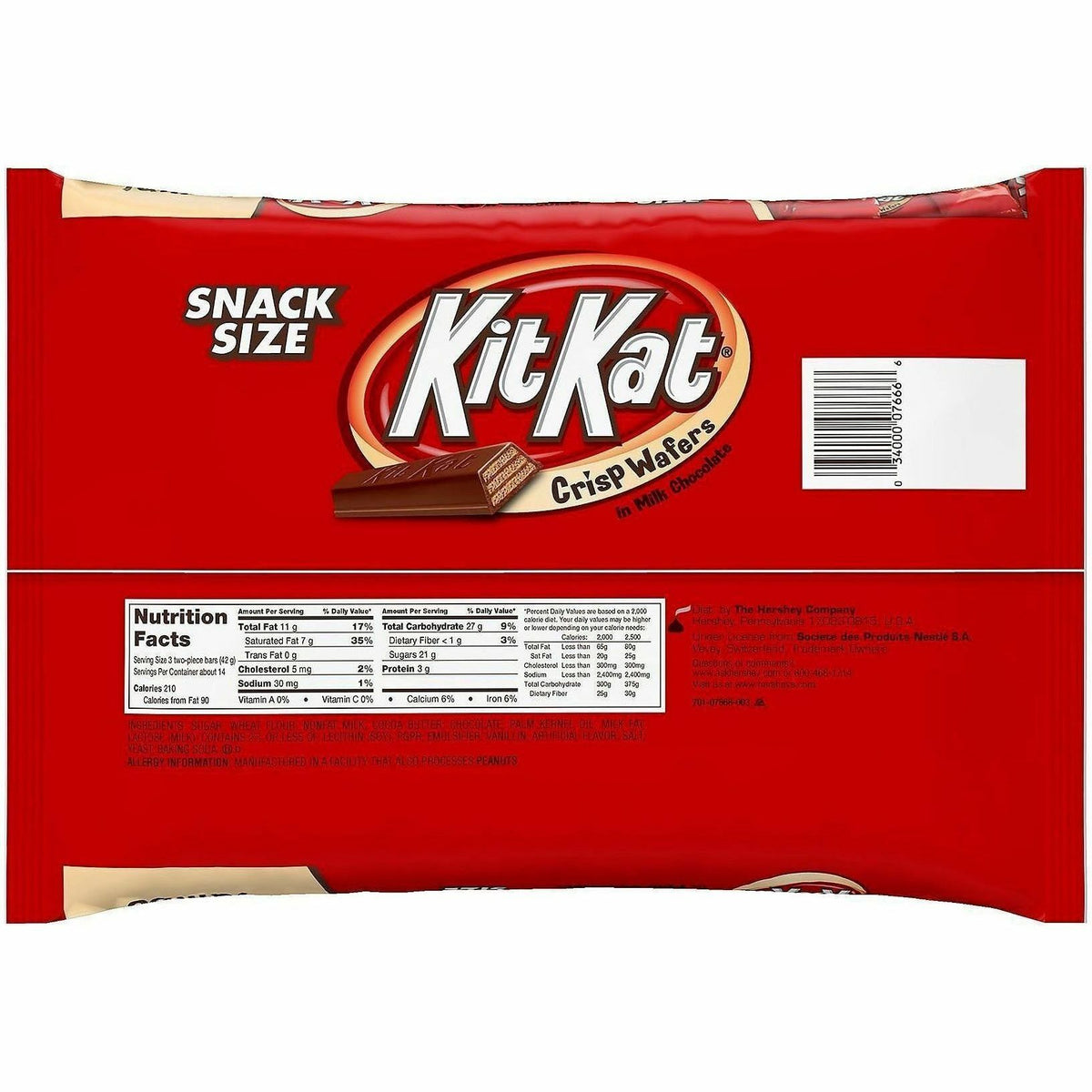 Green Rabbit Kit Kats Snack-Size Milk Choc. Wafers