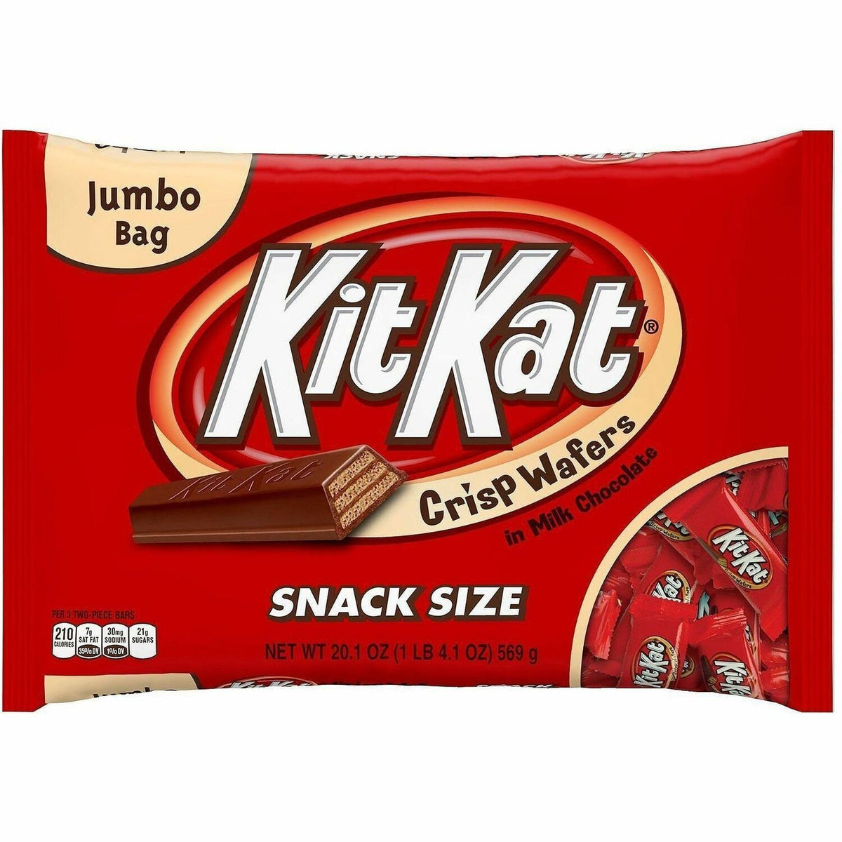 Green Rabbit Kit Kats Snack-Size Milk Choc. Wafers