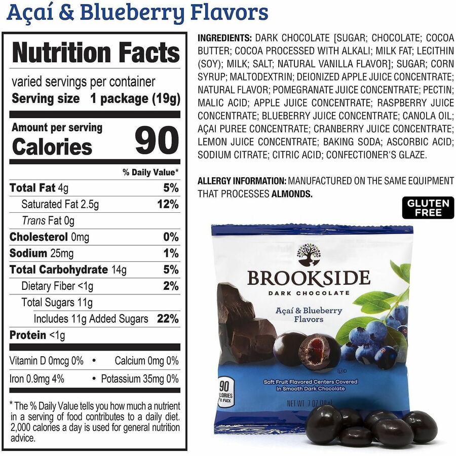 Green Rabbit Brookside Cark Choc. Fruit Candy