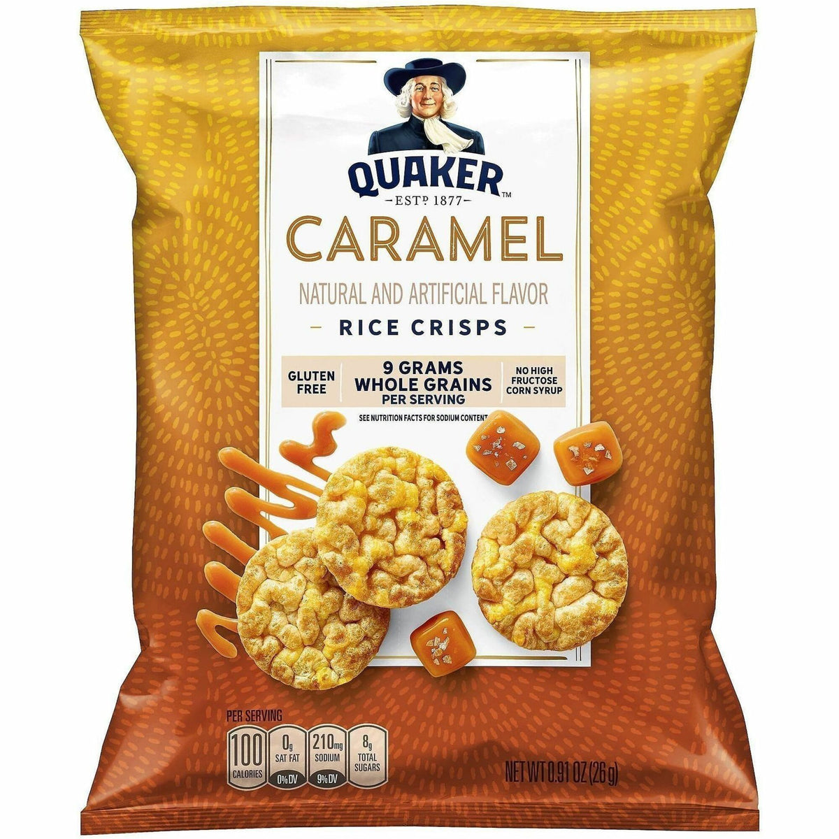 Green Rabbit Quaker Popped Rice Crisps