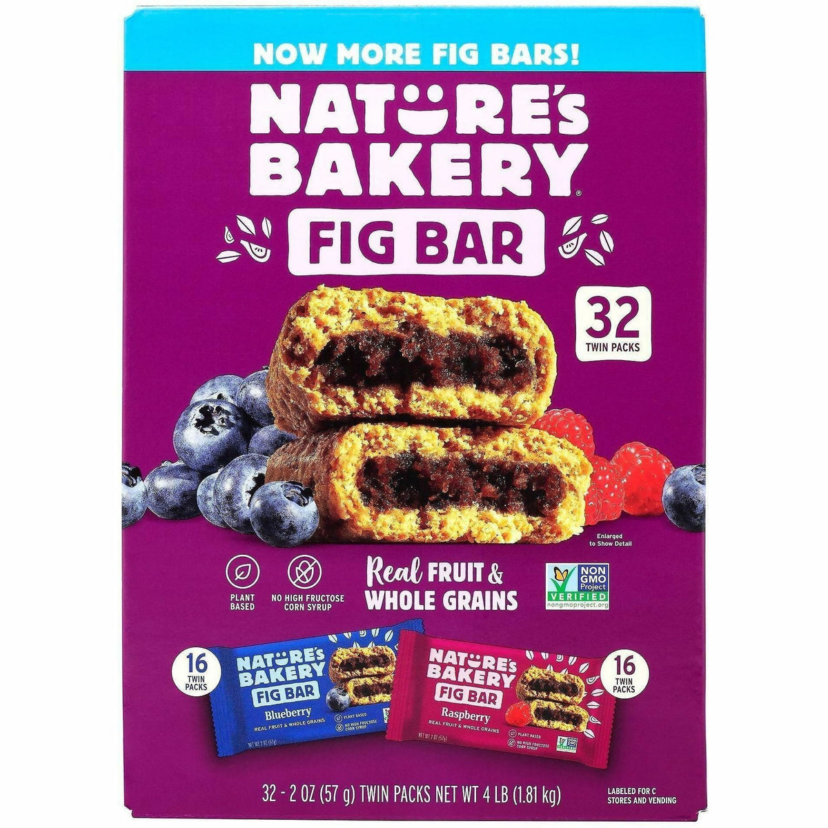 Green Rabbit Blueberry & Raspberry Fig Bars