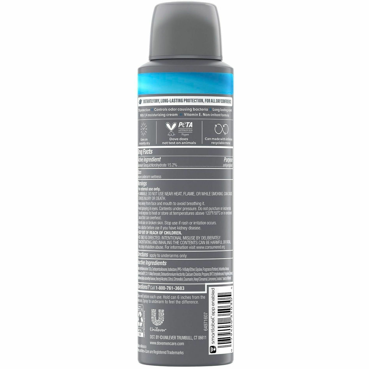 Dove Men's Deodorant Spray