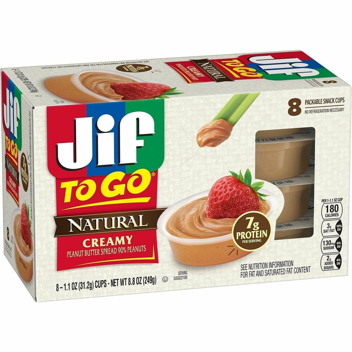 Jif To-Go Creamy Natural Peanut Butter Cups