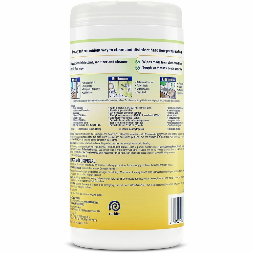 Lysol Plant-Based Fiber Disinfecting Wipes
