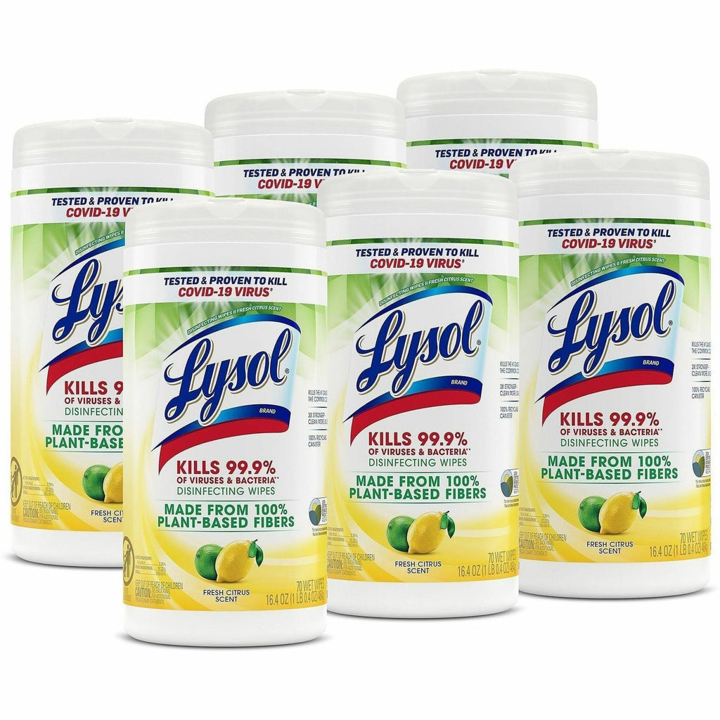 Lysol Plant-Based Fiber Disinfecting Wipes