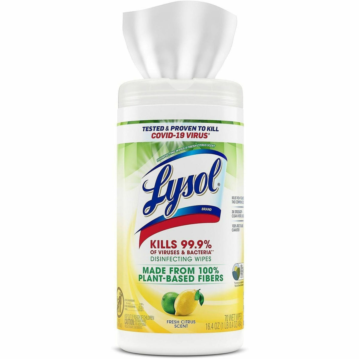 Lysol Plant-Based Fiber Disinfecting Wipes