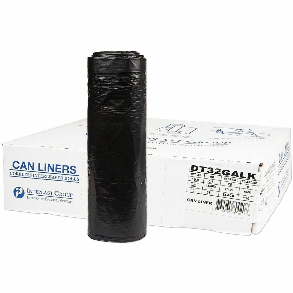 Inteplast Draw-Tuff Draw Tape Can Liners