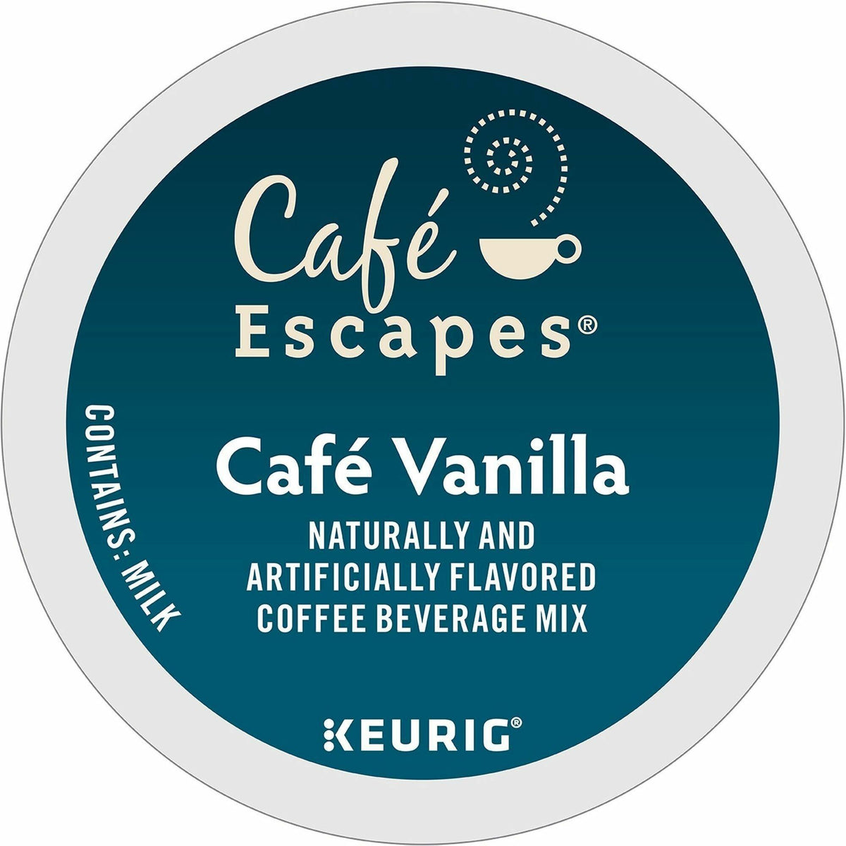 Café Escapes® K-Cup, Pod Cafe Vanilla Coffee