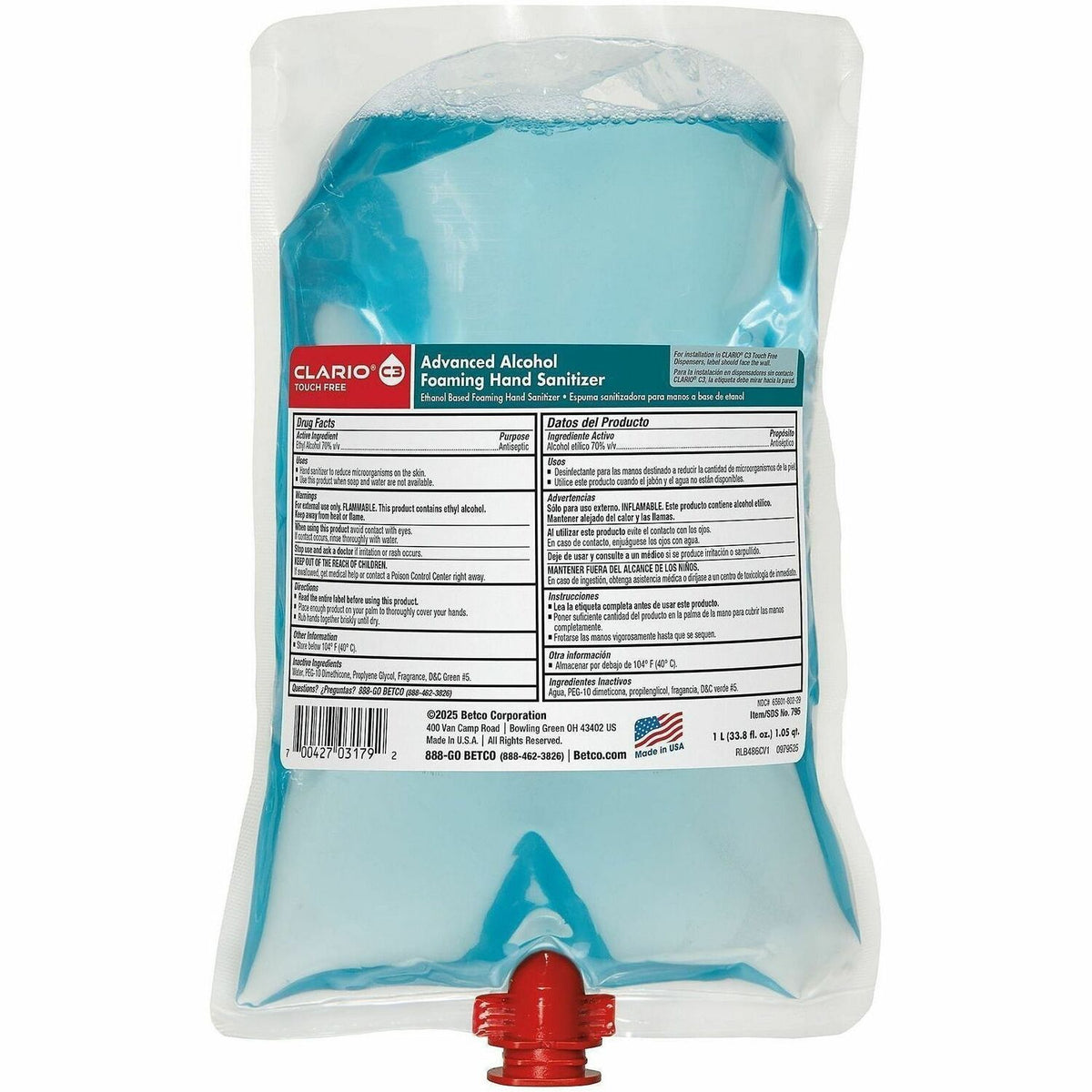 Betco Advanced Hand Sanitizer Foam Refill