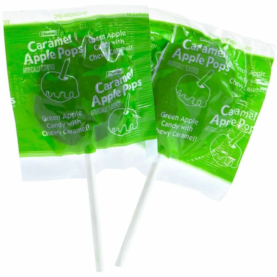 Green Rabbit Caramel Apple Lollipops