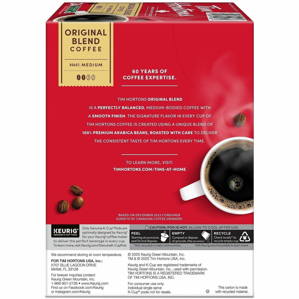Tim Hortons K-Cup, Pod Original Blend K-Cups