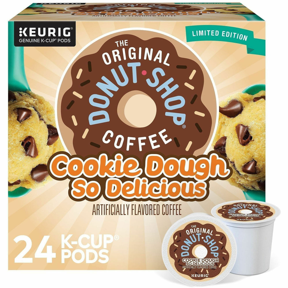 The Original Donut Shop Cookie Dough So Delicious K-Cup Pods
