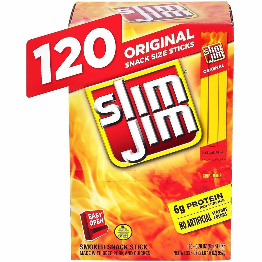Jack Link's Slim Jim Beef Jerky Meat Sticks