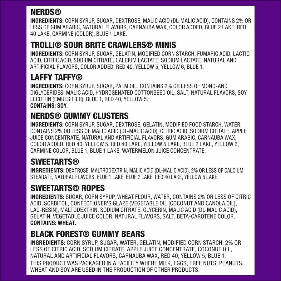 Green Rabbit Nerds Party Mix Candy Variety Pack